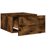 ZNTS Wall-mounted Bedside Cabinets 2 pcs Smoked Oak 35x35x20 cm 829863