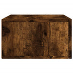 ZNTS Wall-mounted Bedside Cabinets 2 pcs Smoked Oak 35x35x20 cm 829863