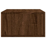 ZNTS Wall-mounted Bedside Cabinets 2 pcs Brown Oak 35x35x20 cm 829867