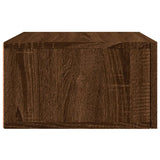 ZNTS Wall-mounted Bedside Cabinets 2 pcs Brown Oak 35x35x20 cm 829867