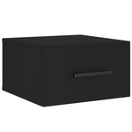ZNTS Wall-mounted Bedside Cabinets 2 pcs Black 35x35x20 cm 829871