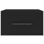 ZNTS Wall-mounted Bedside Cabinets 2 pcs Black 35x35x20 cm 829871
