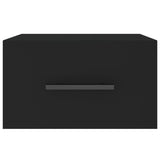 ZNTS Wall-mounted Bedside Cabinets 2 pcs Black 35x35x20 cm 829871