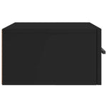 ZNTS Wall-mounted Bedside Cabinets 2 pcs Black 35x35x20 cm 829871