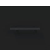 ZNTS Wall-mounted Bedside Cabinets 2 pcs Black 35x35x20 cm 829871