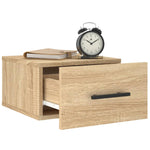 ZNTS Wall-mounted Bedside Cabinets 2 pcs Sonoma Oak 35x35x20 cm 829875
