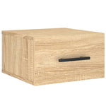 ZNTS Wall-mounted Bedside Cabinets 2 pcs Sonoma Oak 35x35x20 cm 829875