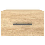 ZNTS Wall-mounted Bedside Cabinets 2 pcs Sonoma Oak 35x35x20 cm 829875
