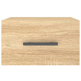 ZNTS Wall-mounted Bedside Cabinets 2 pcs Sonoma Oak 35x35x20 cm 829875