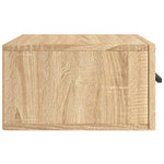 ZNTS Wall-mounted Bedside Cabinets 2 pcs Sonoma Oak 35x35x20 cm 829875