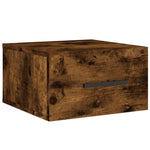 ZNTS Wall-mounted Bedside Cabinets 2 pcs Smoked Oak 35x35x20 cm 829879