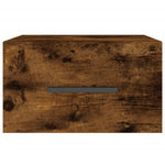ZNTS Wall-mounted Bedside Cabinets 2 pcs Smoked Oak 35x35x20 cm 829879