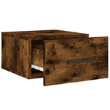 ZNTS Wall-mounted Bedside Cabinets 2 pcs Smoked Oak 35x35x20 cm 829879