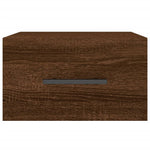 ZNTS Wall-mounted Bedside Cabinets 2 pcs Brown Oak 35x35x20 cm 829883