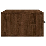 ZNTS Wall-mounted Bedside Cabinets 2 pcs Brown Oak 35x35x20 cm 829883