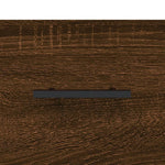 ZNTS Wall-mounted Bedside Cabinets 2 pcs Brown Oak 35x35x20 cm 829883