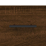 ZNTS Wall-mounted Bedside Cabinets 2 pcs Brown Oak 35x35x20 cm 829883