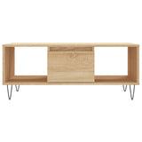 ZNTS Coffee Table Sonoma Oak 90x50x36.5 cm Engineered Wood 830591