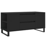 ZNTS Coffee Table Black 102x44.5x50 cm Engineered Wood 831005