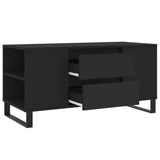 ZNTS Coffee Table Black 102x44.5x50 cm Engineered Wood 831005