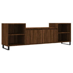 ZNTS TV Cabinet Brown Oak 160x35x55 cm Engineered Wood 831355