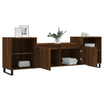 ZNTS TV Cabinet Brown Oak 160x35x55 cm Engineered Wood 831355