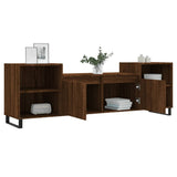 ZNTS TV Cabinet Brown Oak 160x35x55 cm Engineered Wood 831355