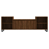 ZNTS TV Cabinet Brown Oak 160x35x55 cm Engineered Wood 831355