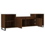 ZNTS TV Cabinet Brown Oak 160x35x55 cm Engineered Wood 831355