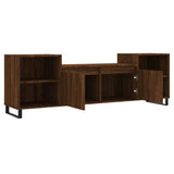 ZNTS TV Cabinet Brown Oak 160x35x55 cm Engineered Wood 831355