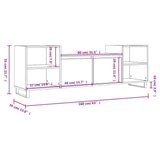 ZNTS TV Cabinet Brown Oak 160x35x55 cm Engineered Wood 831355