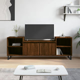 ZNTS TV Cabinet Brown Oak 160x35x55 cm Engineered Wood 831355