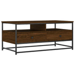 ZNTS Coffee Table Brown Oak 100x51x45 cm Engineered Wood 835288