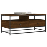 ZNTS Coffee Table Brown Oak 100x51x45 cm Engineered Wood 835288