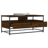 ZNTS Coffee Table Brown Oak 100x51x45 cm Engineered Wood 835288