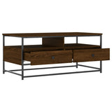 ZNTS Coffee Table Brown Oak 100x51x45 cm Engineered Wood 835288