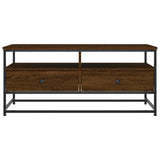 ZNTS Coffee Table Brown Oak 100x51x45 cm Engineered Wood 835288