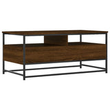 ZNTS Coffee Table Brown Oak 100x51x45 cm Engineered Wood 835288