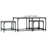ZNTS Nesting Coffee Tables 3 pcs Grey Sonoma Engineered Wood 835392