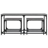 ZNTS Nesting Coffee Tables 3 pcs Grey Sonoma Engineered Wood 835392