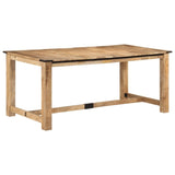 ZNTS Dining Table 180x90x75 cm Solid Wood Mango 358949