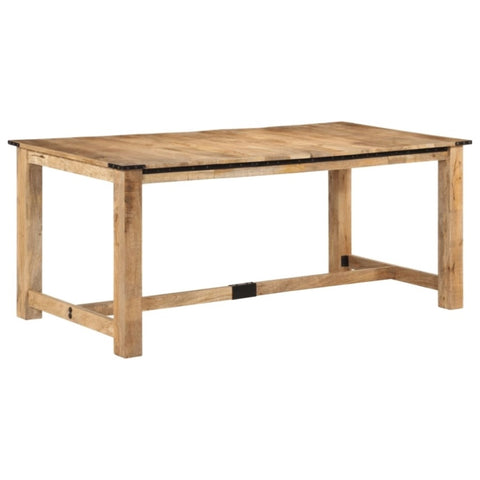 ZNTS Dining Table 180x90x75 cm Solid Wood Mango 358949