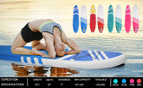 ZNTS Inflatable Paddle Boards Stand Up 10.5'x30 x6 ISUP Surf Control Non-Slip Deck Standing Boat Blue 77226142