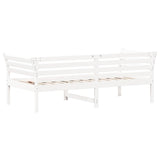 ZNTS Day Bed without Mattress White 90x190 cm Single Solid Wood Pine 842879