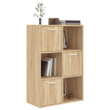 ZNTS Storage Cabinet Sonoma Oak 60x29.5x90 cm Engineered Wood 801137