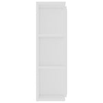 ZNTS Bathroom Mirror Cabinet White 80x20.5x64 cm Engineered Wood 802606