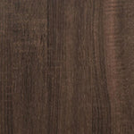 ZNTS Coffee Table Brown Oak 70x50x50 cm Engineered Wood and Metal 845355