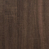 ZNTS Coffee Table Brown Oak 70x50x50 cm Engineered Wood and Metal 845355