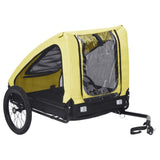 ZNTS Pet Bike Trailer Yellow and Black 92596