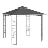 ZNTS Gazebo 3x3x2.7 m Anthracite 160 g/m² 313914